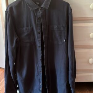 Vans navy flannel shirt